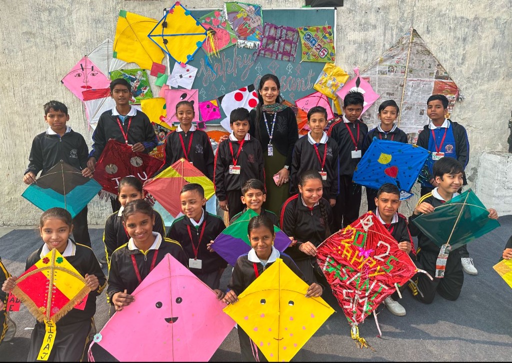 Middle school kite making